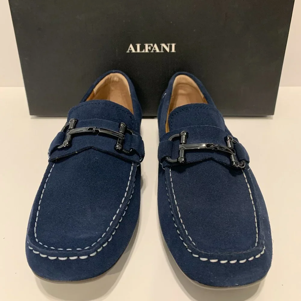 Alfani Men's James Suede Driver with Bit loafer - Picture 2 of 6